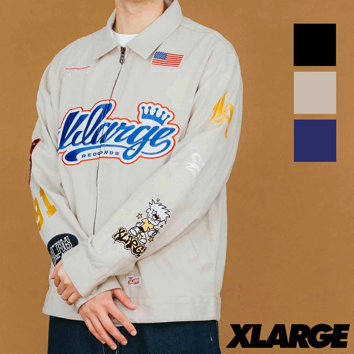 XLARGE エクストララージ 】 RECORDS WORK JACKET XLARGE レコード
