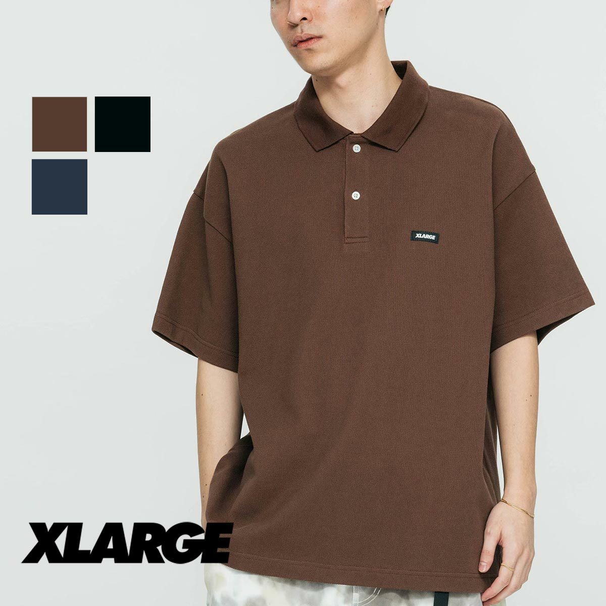 XLARGE エクストララージ 】 STANDARD LOGO BIG POLO SHIRT