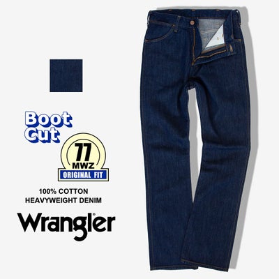 ラングラー ジーンズ 内巻きw 革パッチ 28インチ WRANGLER(ラングラー 