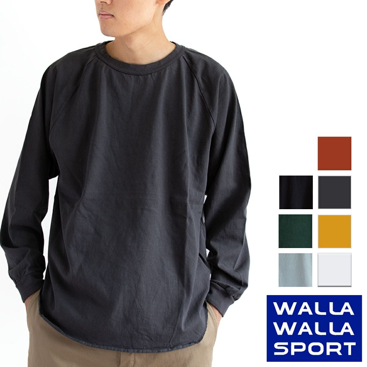 WALLA WALLA SPORT ワラワラスポーツ 】 L/S LOOSE BASEBALL TEE