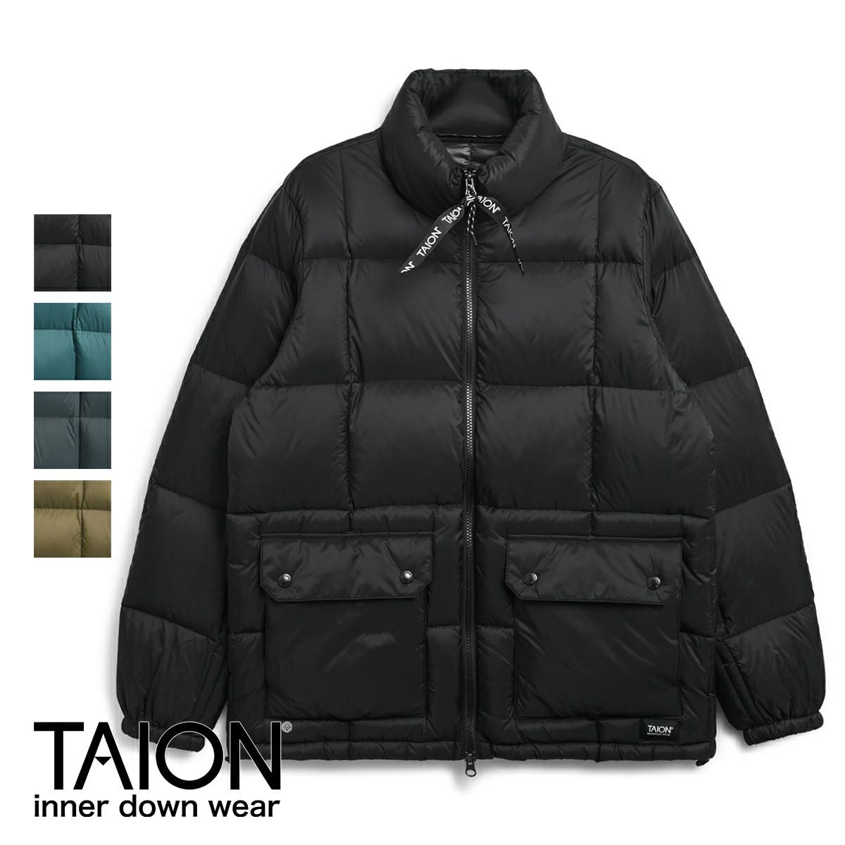 TAION EVCON ブラック ダウンジャケット 2 L~XL相当 【公式通販】