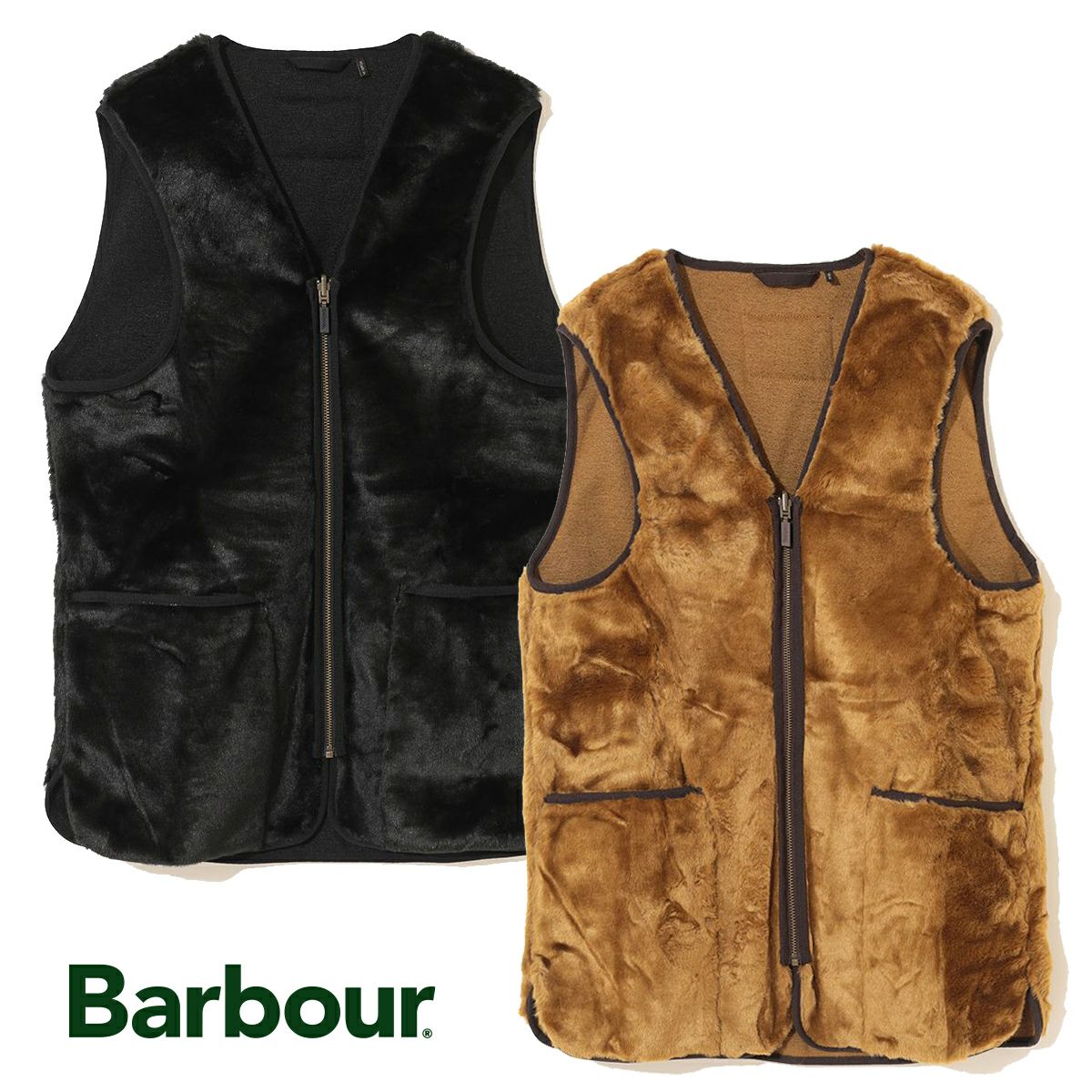 Barbour　バブアー　ファーベスト　42 Barbour（バブアー） ベスト ジレ ウォームパイル ジップインライナー