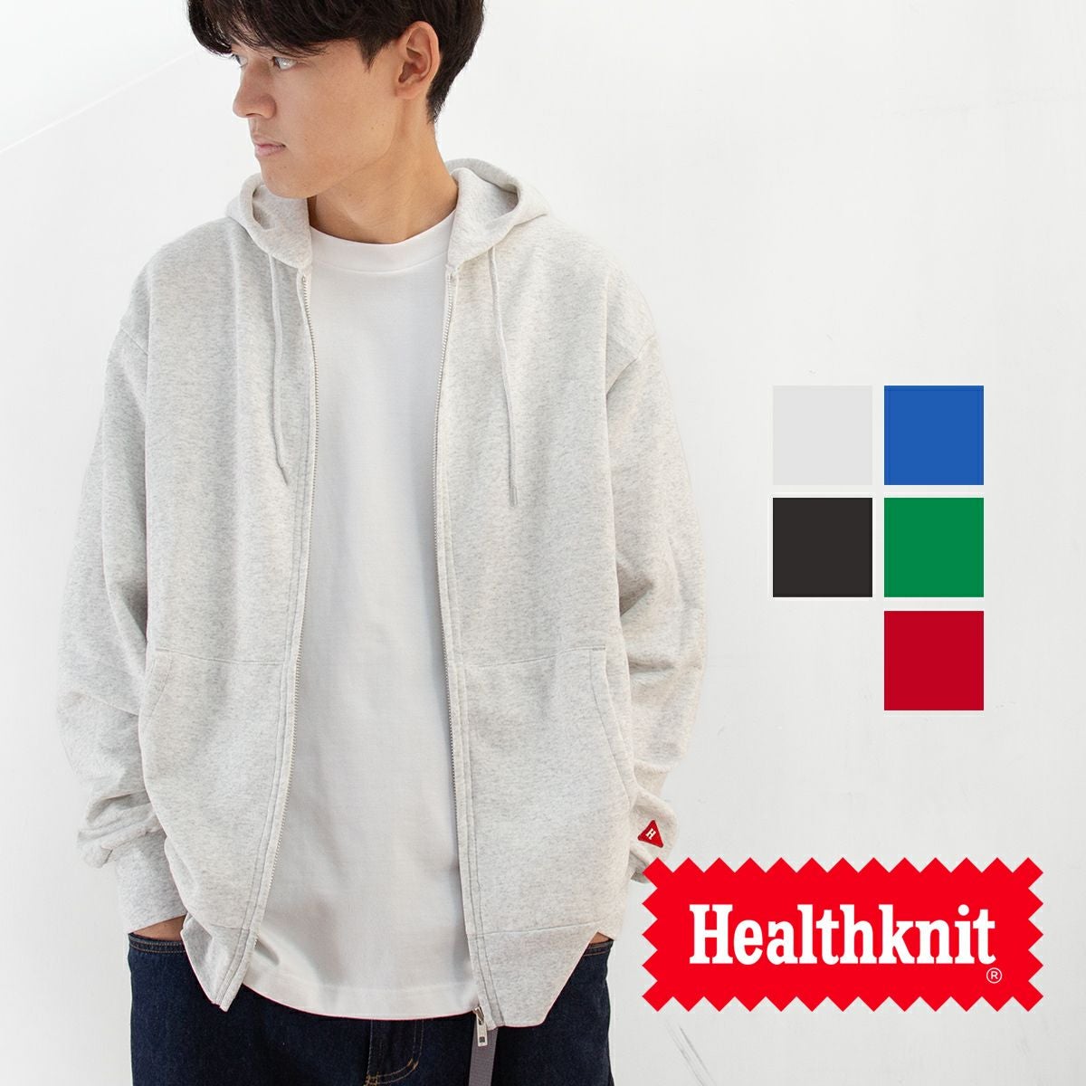 Healthknit ヘルスニット 】 Classic Sweat Zip Hoodie クラシック
