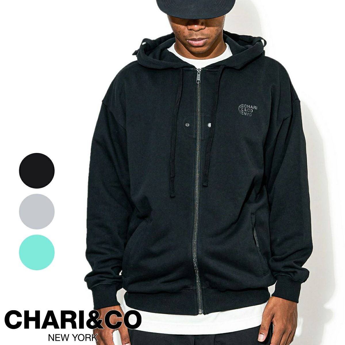 CHARI & CO チャリアンドコー 】 パーカー スウェット ジップアップ