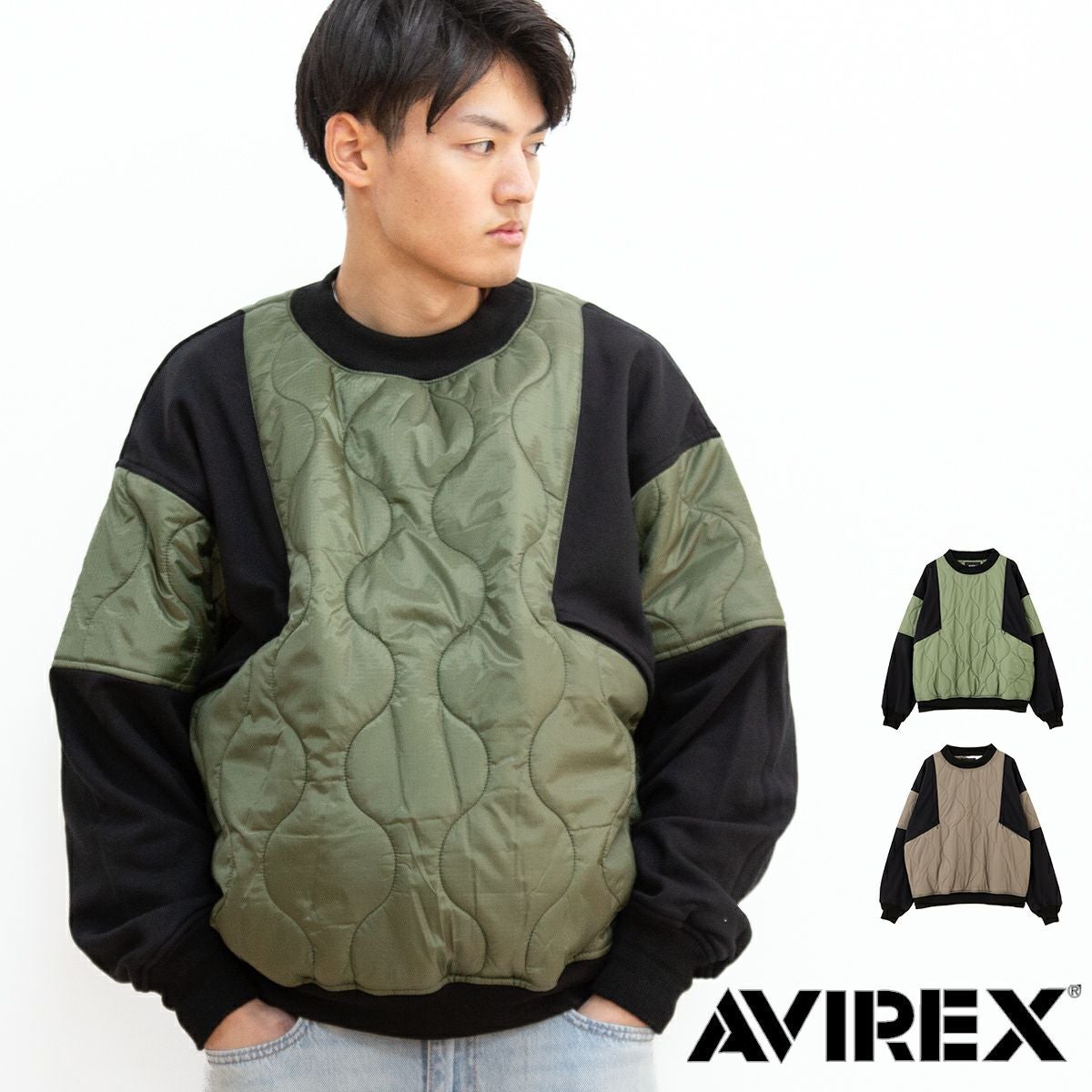 AVIREX アビレックス 】 AVIREX × EXPANSION コンビ クルー ジャケット