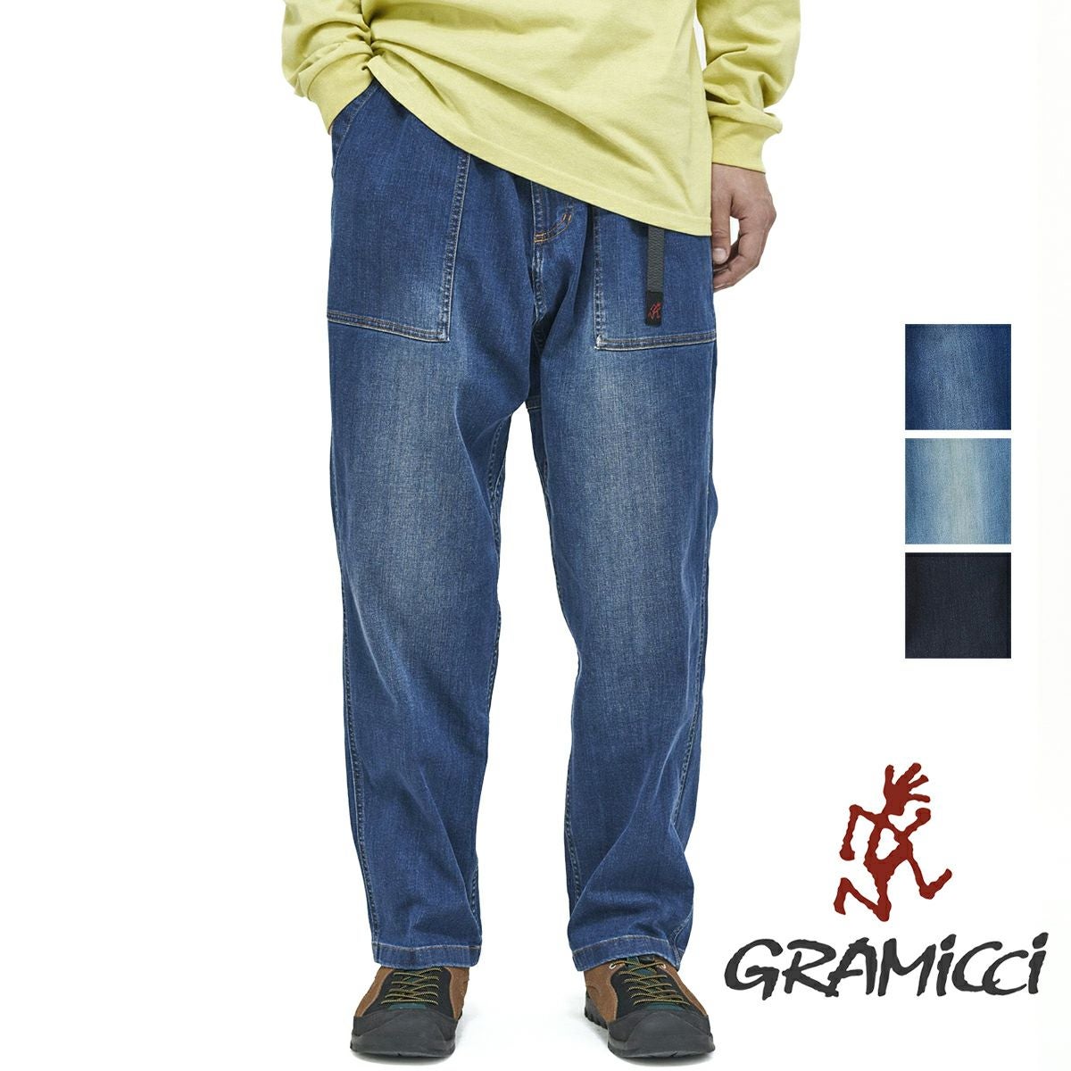 GRAMICCI グラミチ ストレッチ デニム ルーズテーパード リッジパンツ