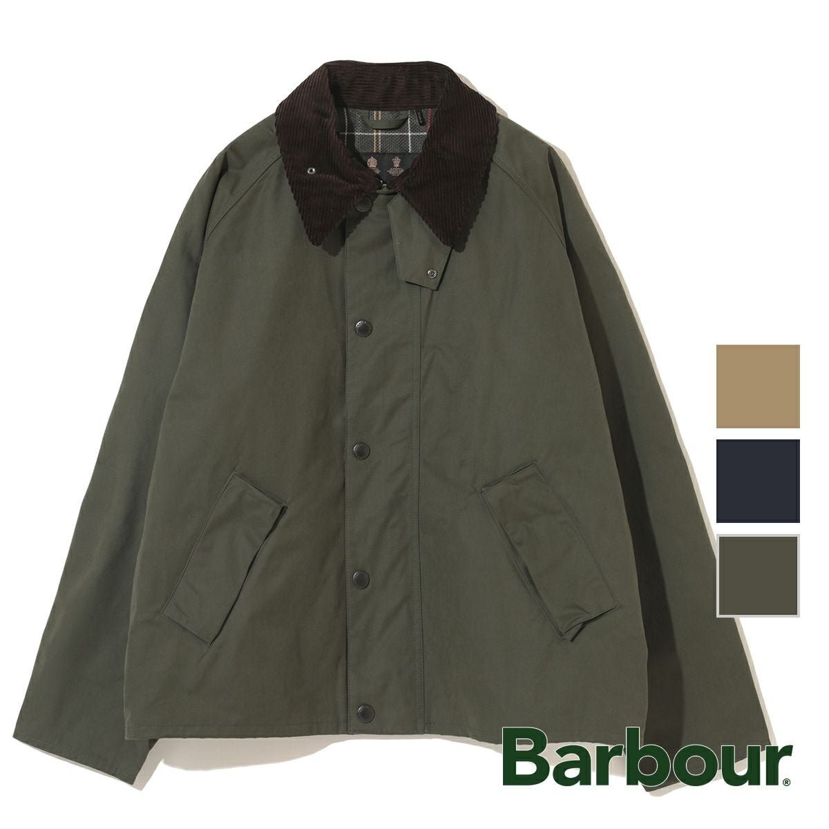 Barbour バブアー】TRANSPORT ピーチスキン ショートレングスブルゾン