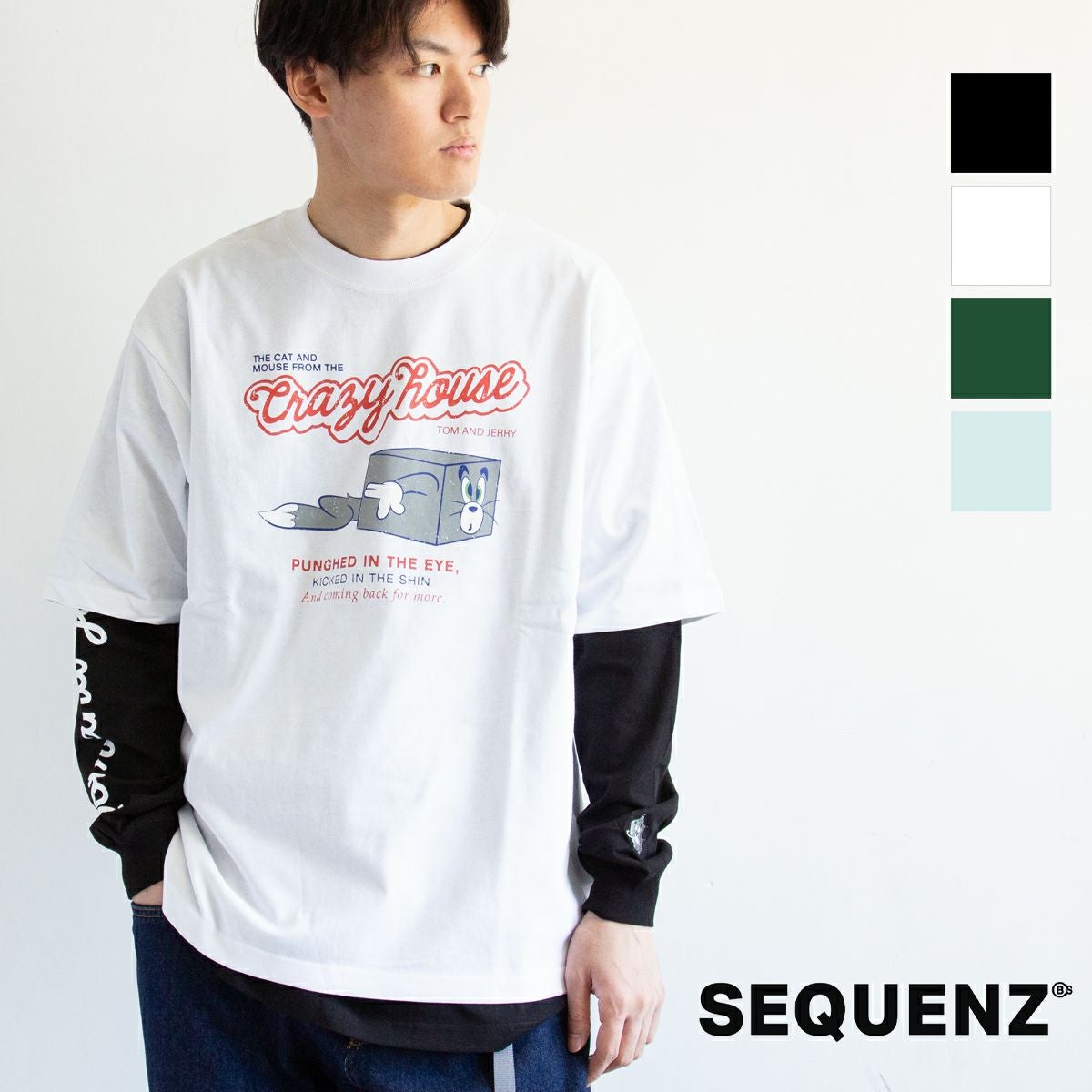 レイヤード　Tシャツ　The Layered　カットソー MOUSSY | LAYERED セット TEE (Tシャツ・カットソー(半袖) ) |SHEL