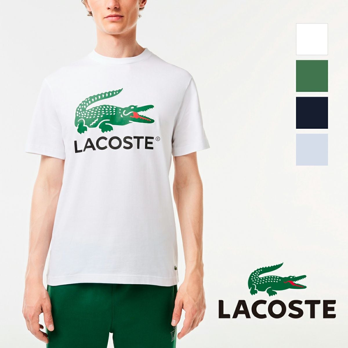 LACOSTE ラコステ 】 ワニロゴ グラフィック プリント Tシャツ TH6396