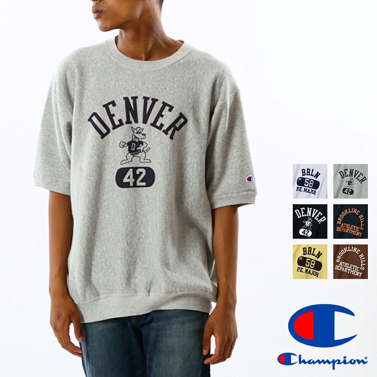 Champion リバースウィーブ Tシャツ 3枚セット 大きめ Champion チャンピオン 】 リバースウィーブ(R) ハーフスリーブ クルー