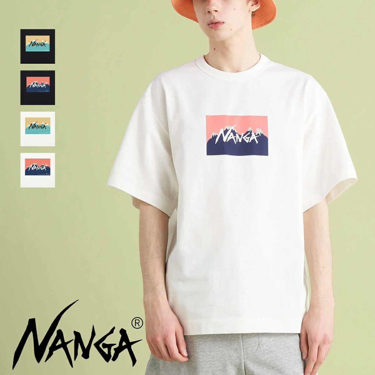 NANGA ナンガ 】 NANGA×JERRY UKAI ECO HYBRID NANGA LOGO TEE ナンガ