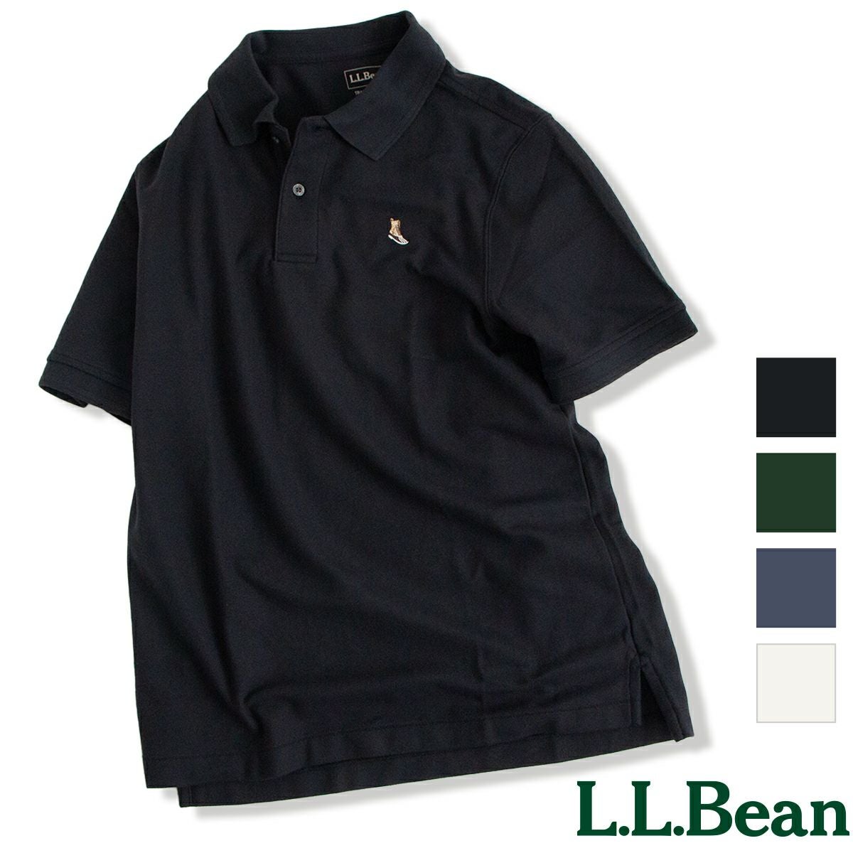 L.L.Bean エルエルビーン 】 Embroidered Double L Polo Shirt