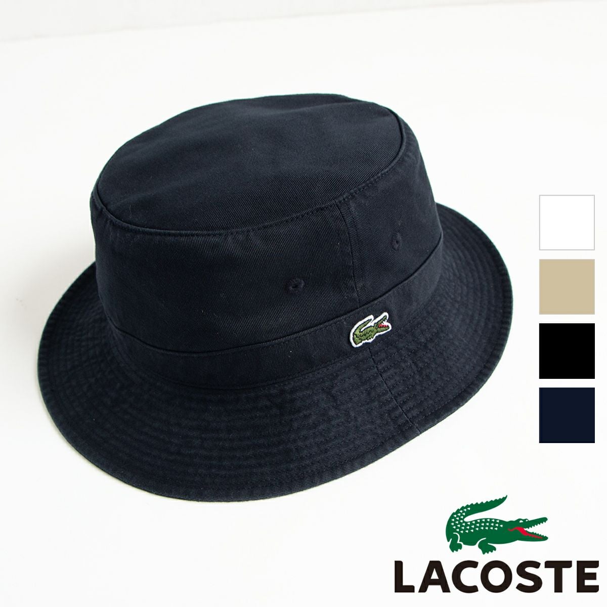 LACOSTE ラコステ 】One Point BUCKET HAT ワンポイント バケット