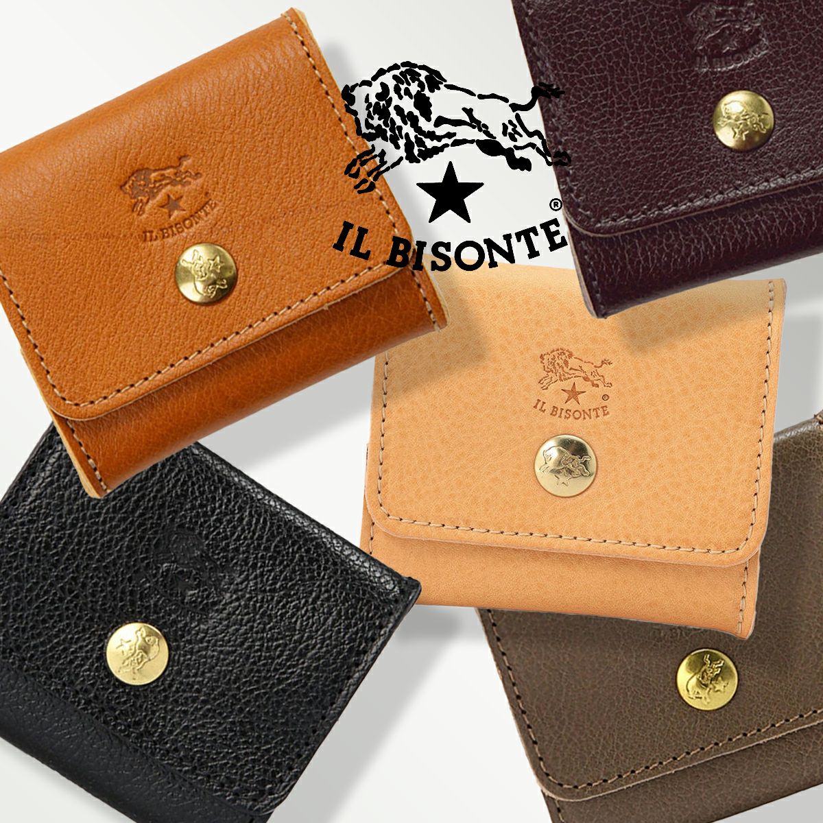 IL BISONTE イル ビゾンテ 】 〇ボックス コインケース コインパース