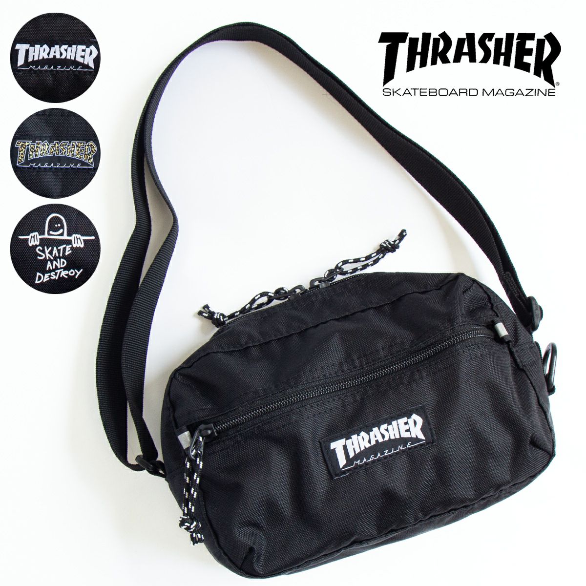 THRASHER スラッシャー BENCHMARK MINI SHOULDER POUCH ベンチマーク