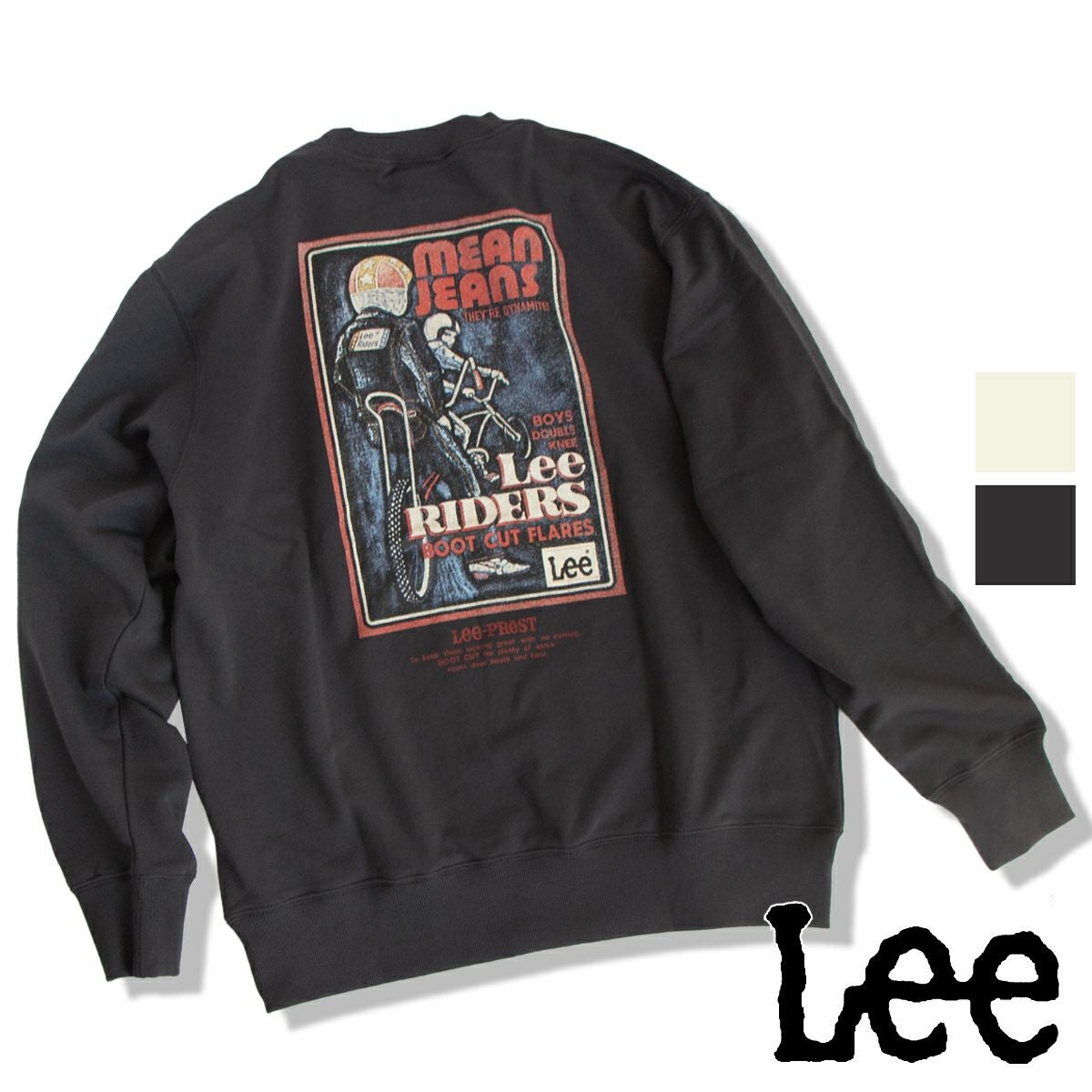 LUCKY STRIKE バックプリント スウェットシャツ グレー Lee リー 】Back Print Sweat Shirt バックプリント スウェットシャツ