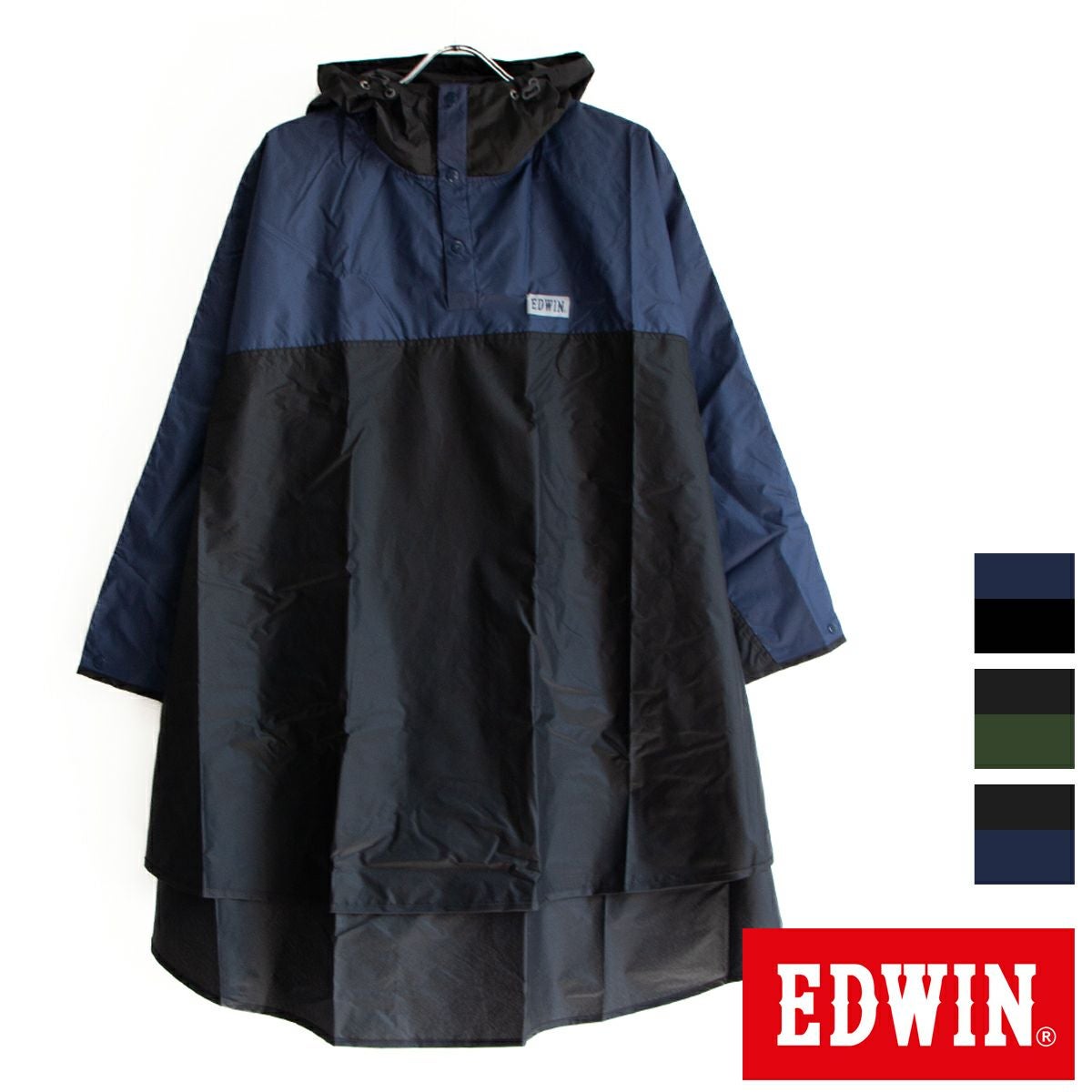 EDWIN エドウィン】Bicolor Rain Poncho バイカラー レイン ポンチョ