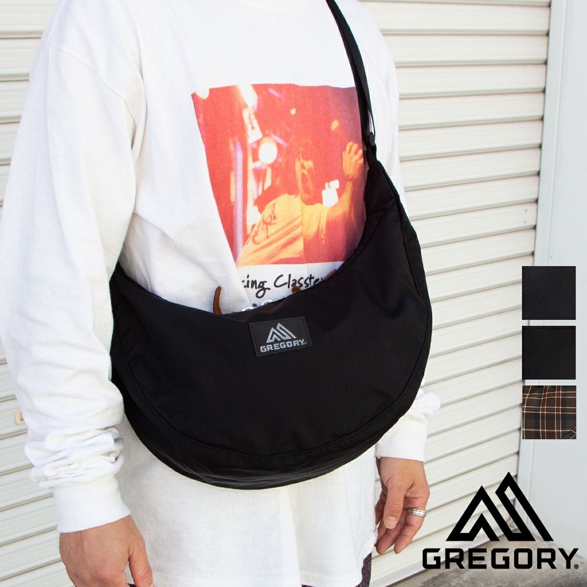 GREGORY　ラフィンバックＬ　ブラック GREGORY（グレゴリー） ラフィンバッグL ショルダーバッグ ナイロン