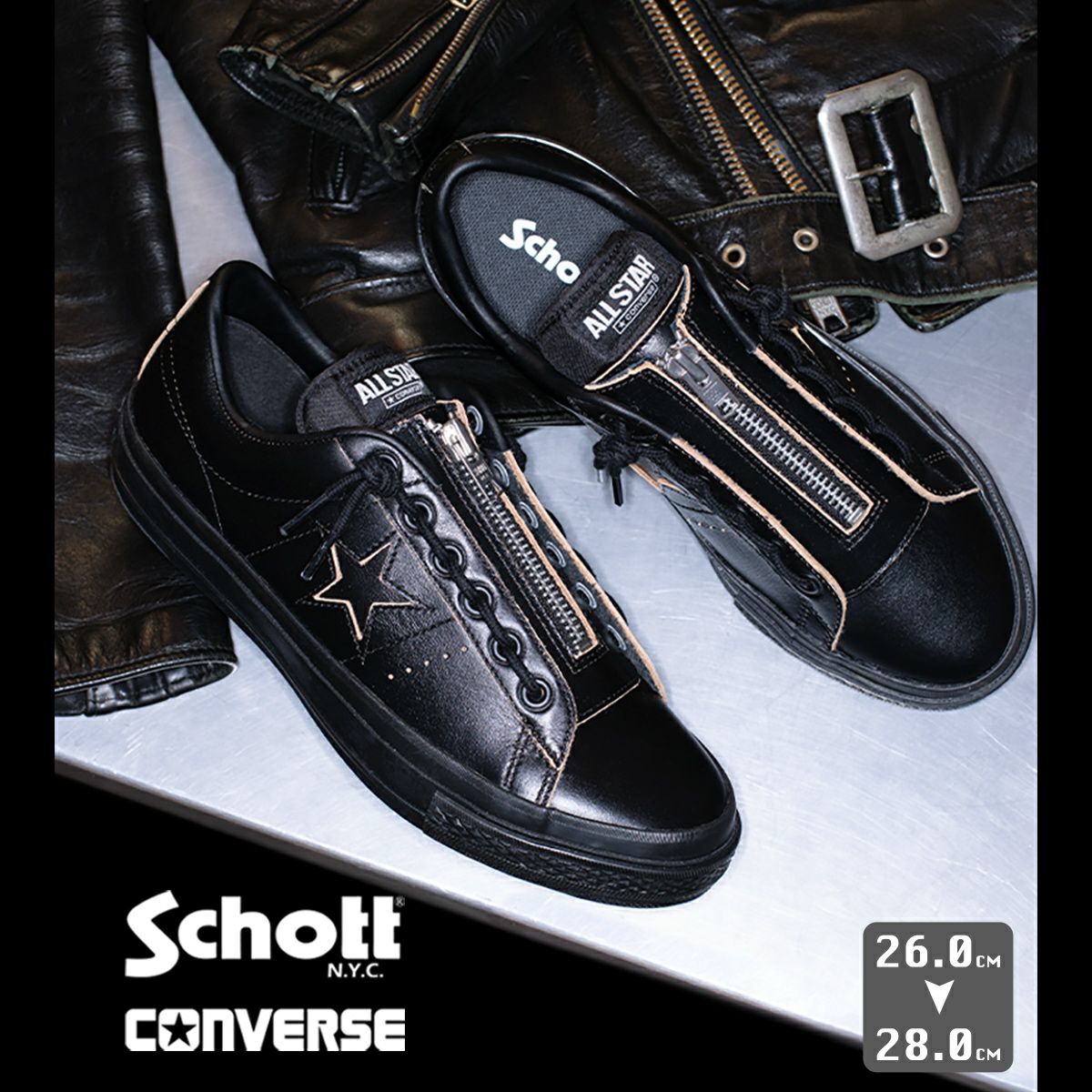 Schott × CONVERSE ショット × コンバース ONE STAR Z Schott ショット