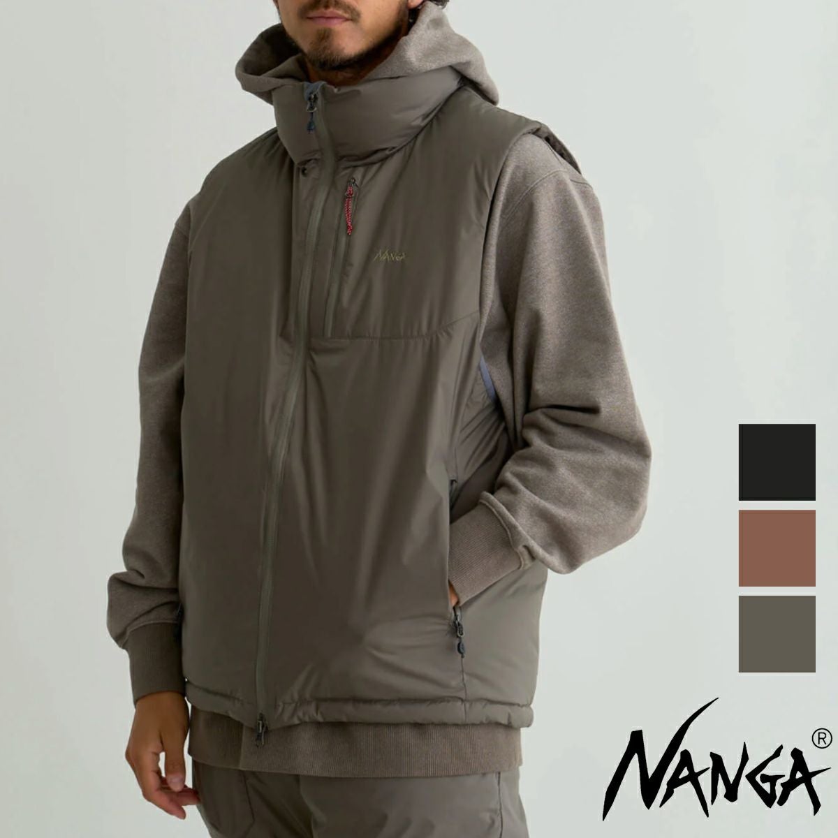 NANGA ナンガ 】 Mens AURORA TEX STAND COLLAR DOWN VEST メンズ