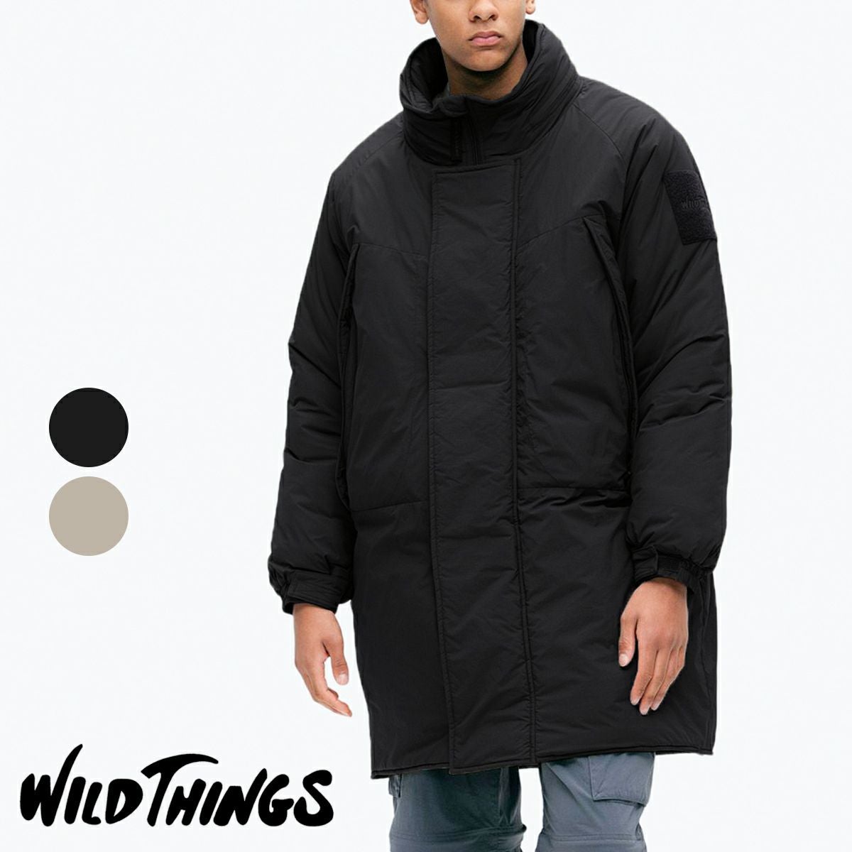 wild things モンスターパーカー ブラック WILD THINGS (ワイルドシングス) MONSTER PARKA '23 / モンスター