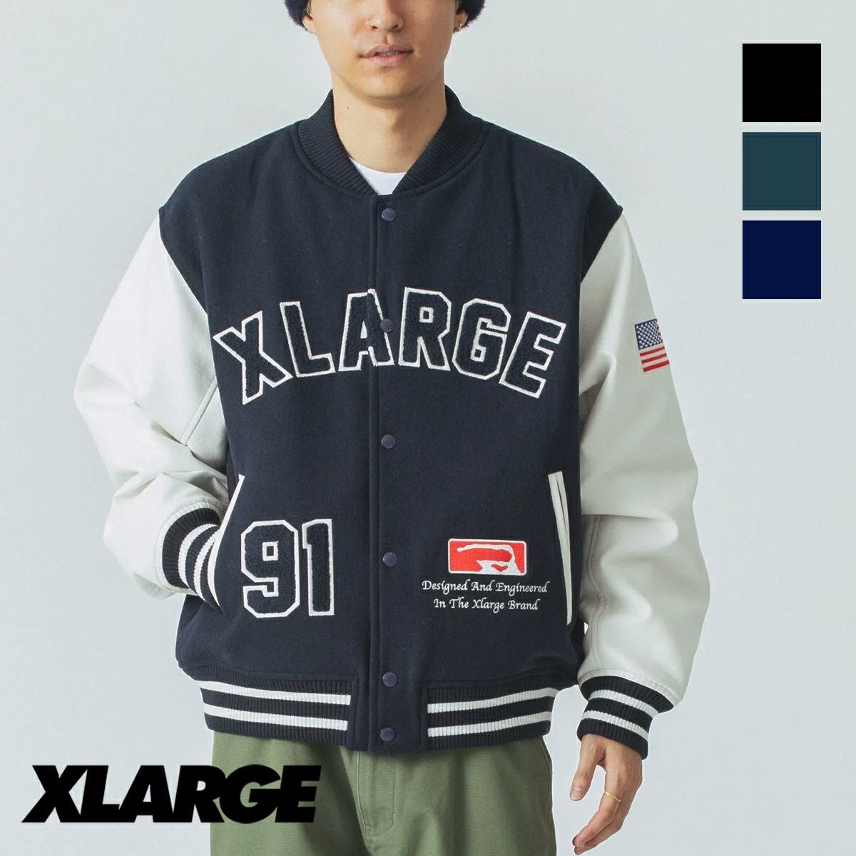 XLARGE エクストララージ 】 OG LOGO VARSITY JACKET OGロゴ バー
