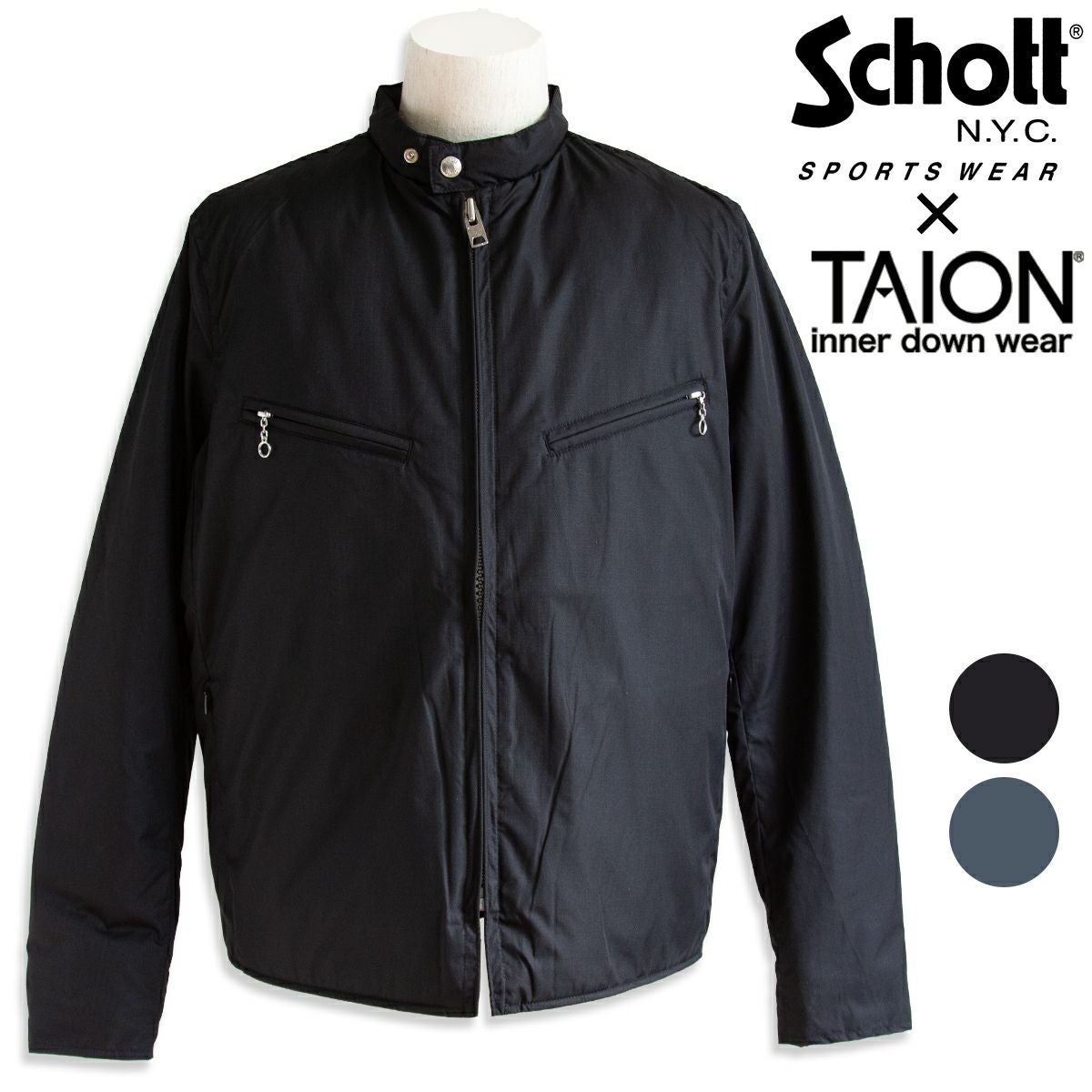 Schott ショット Schott × TAION SINGLE RIDERS DOWN JACKET ショット