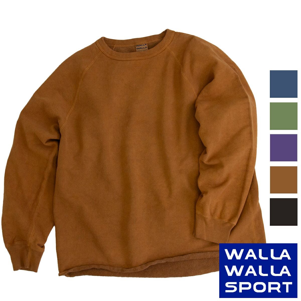 WALLA WALLA SPORT ワラワラスポーツ 】PIGMENT DYE 13oz CREW SWEAT
