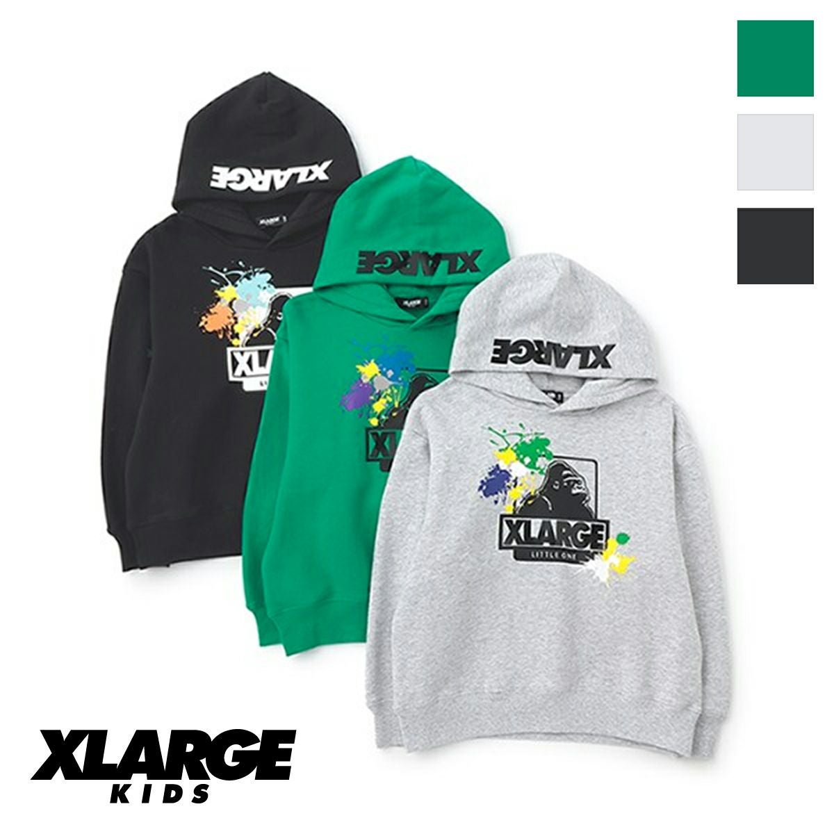 XLARGE KIDS エクストララージ キッズ 】 ペイント OG ゴリラ パーカー