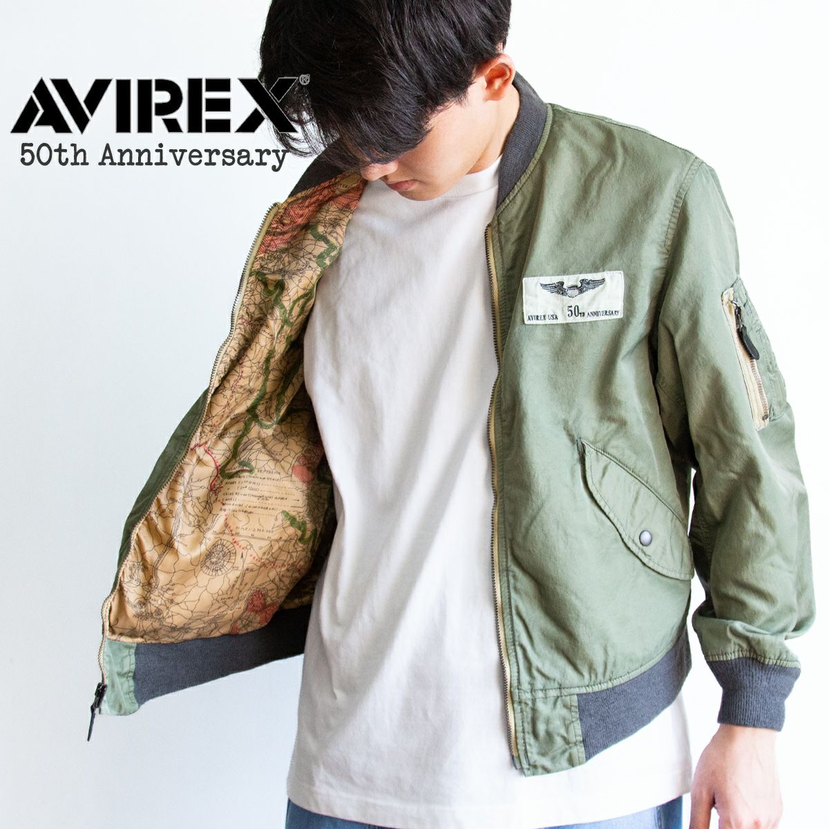 AVIREX アビレックス 50th Anniversary WASHED L-2B ウォッシュド L-2B