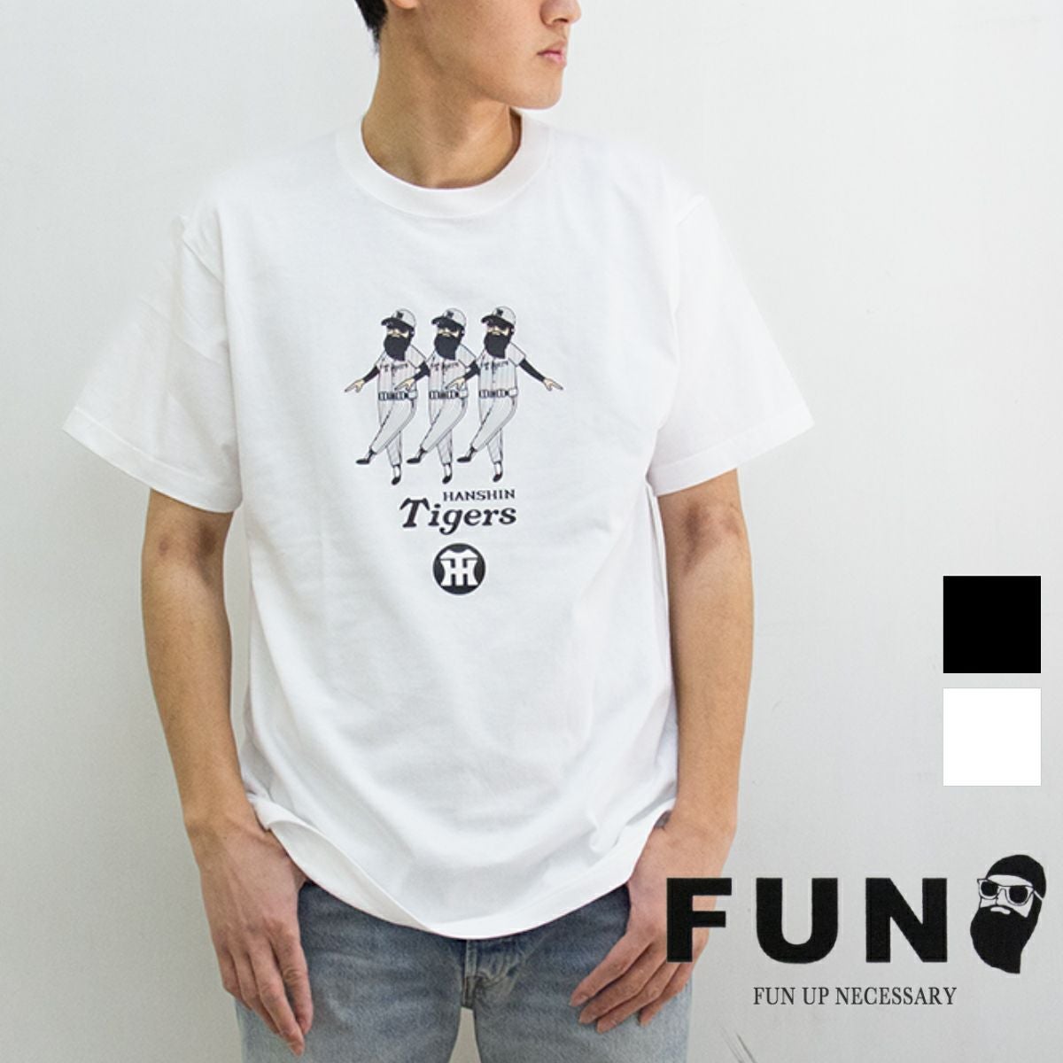 FUN ファン 】S/S OJISAN × Tigers PRINT T-Shirt ショートスリーブ