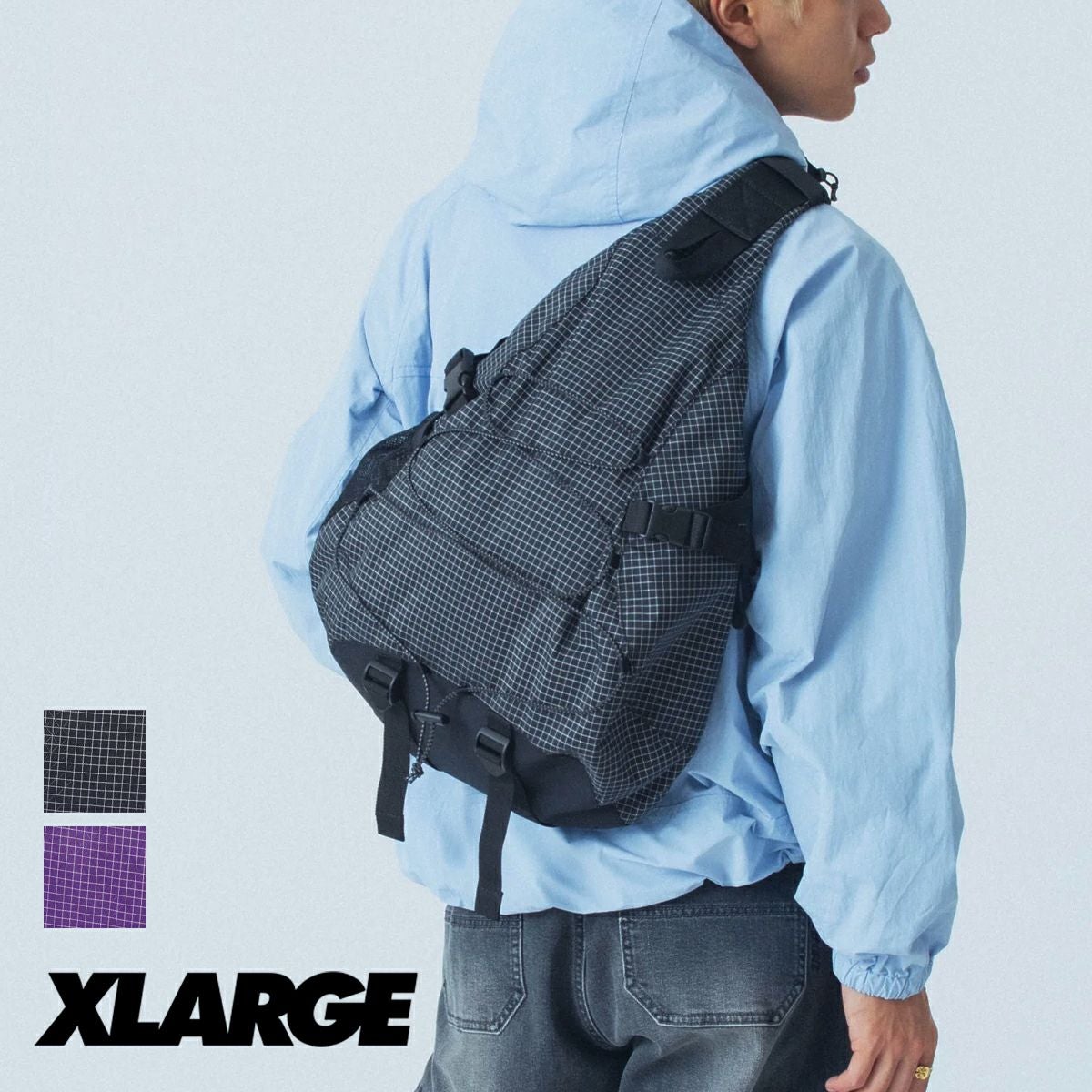 XLARGE エクストララージ 】 RIPSTOP ONE SHOULDER BAG リップストップ