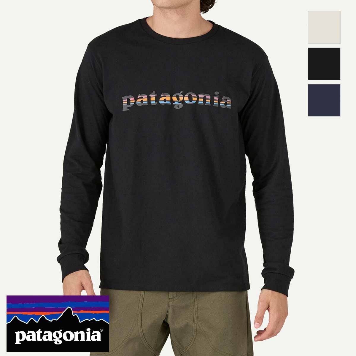 Patagonia パタゴニア 】 メンズ・ロングスリーブ・'73 テキスト・ロゴ