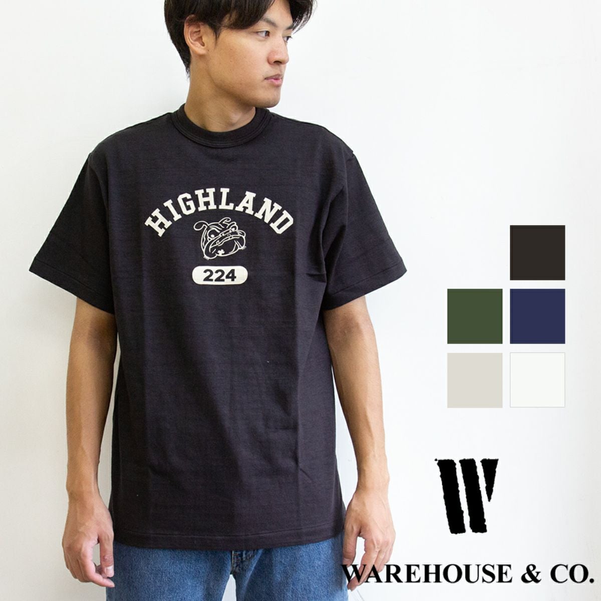 Lot 4601 S/S HIGHLAND Tee ショートスリーブ ハイランド Tシャツ