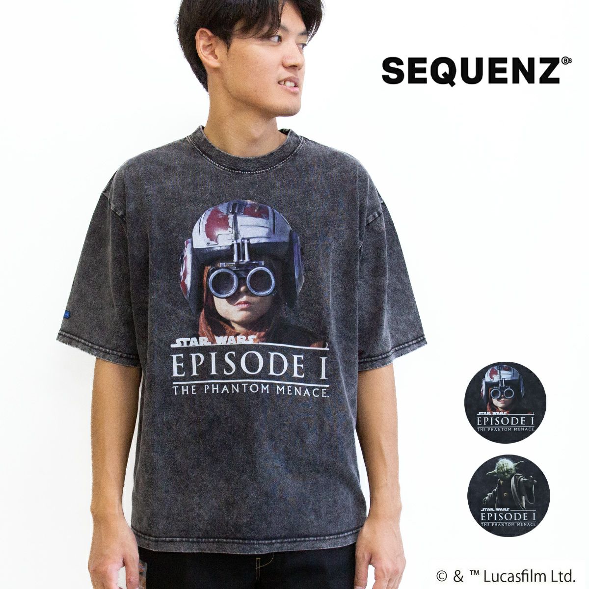 SEQUENZ シークエンズ STAR WARS EPISODE1 FACE S/S TEE スター