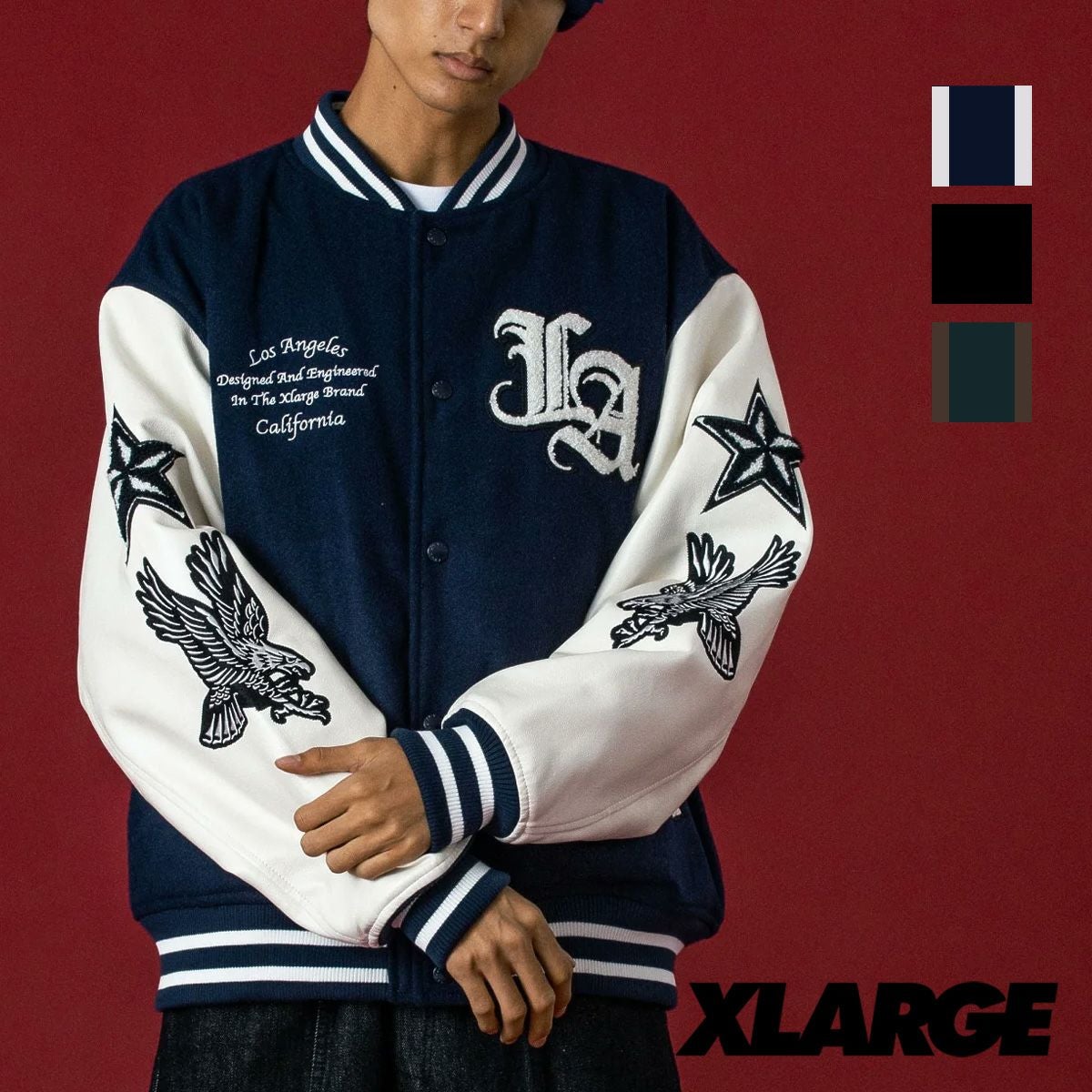 XLARGE エクストララージ 】 VARSITY JACKET バーシティー ジャケット