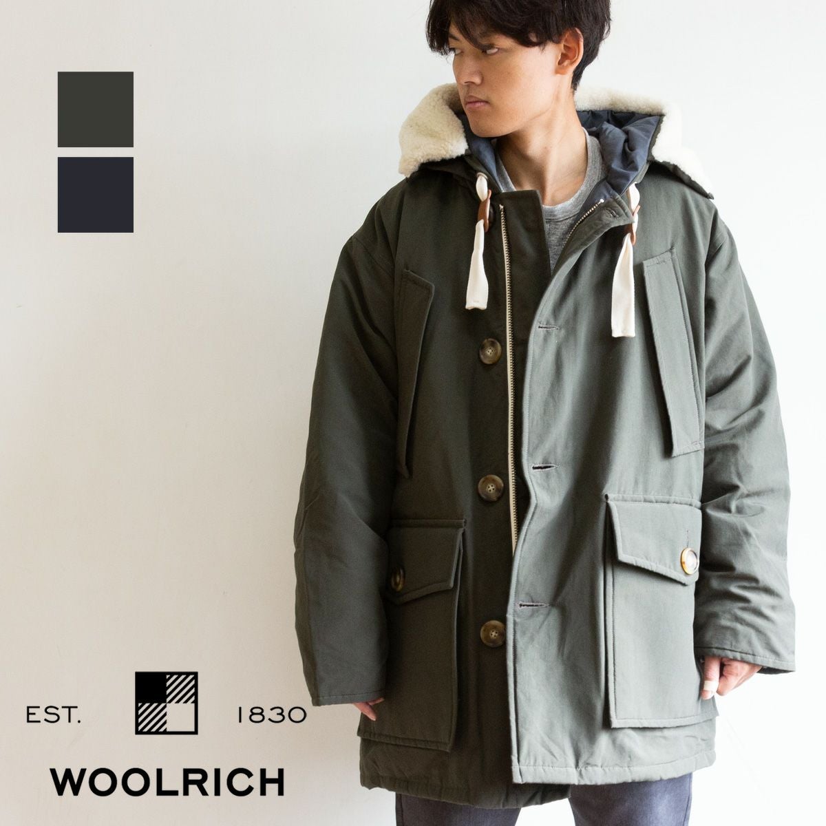 プレゼントに★早い者勝ち★WOOLRICH  コットン カシミア プルオーバー　 M WOOLRICH ウールリッチ 】 ARCTIC CLASSIC FIT PARKA アークティック
