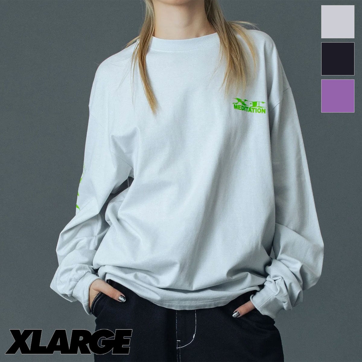XLARGE エクストララージ 】 XL MEDITATION L/S TEE XL