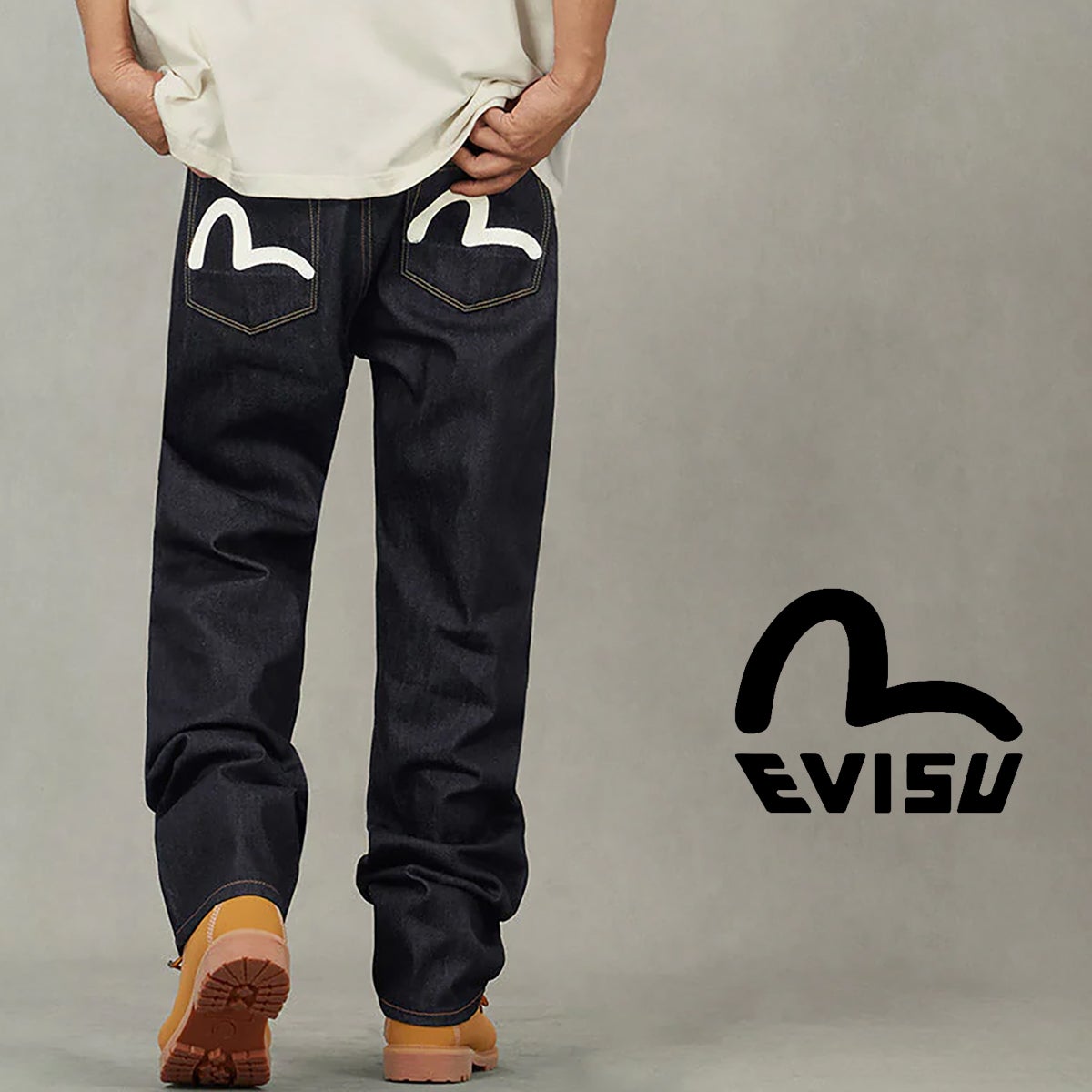 EVISU エビス 】 カモメプリントポケット レギュラーフィット ジーンズ
