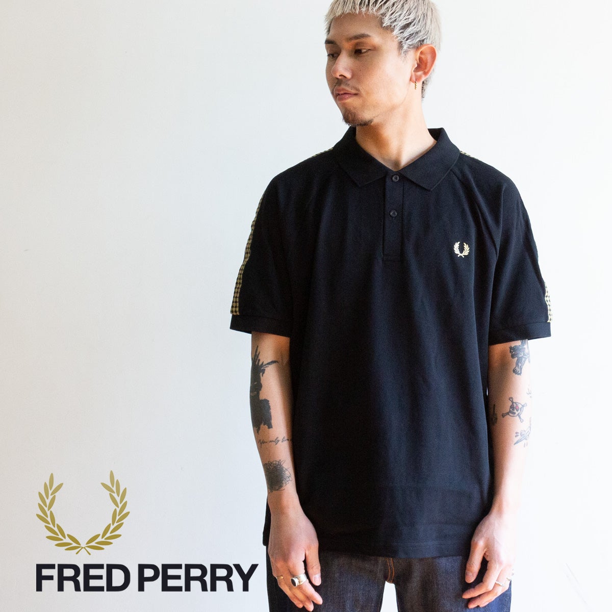 FRED PERRY フレッドペリー 】 Cross Tape Polo Shirt クロステープ