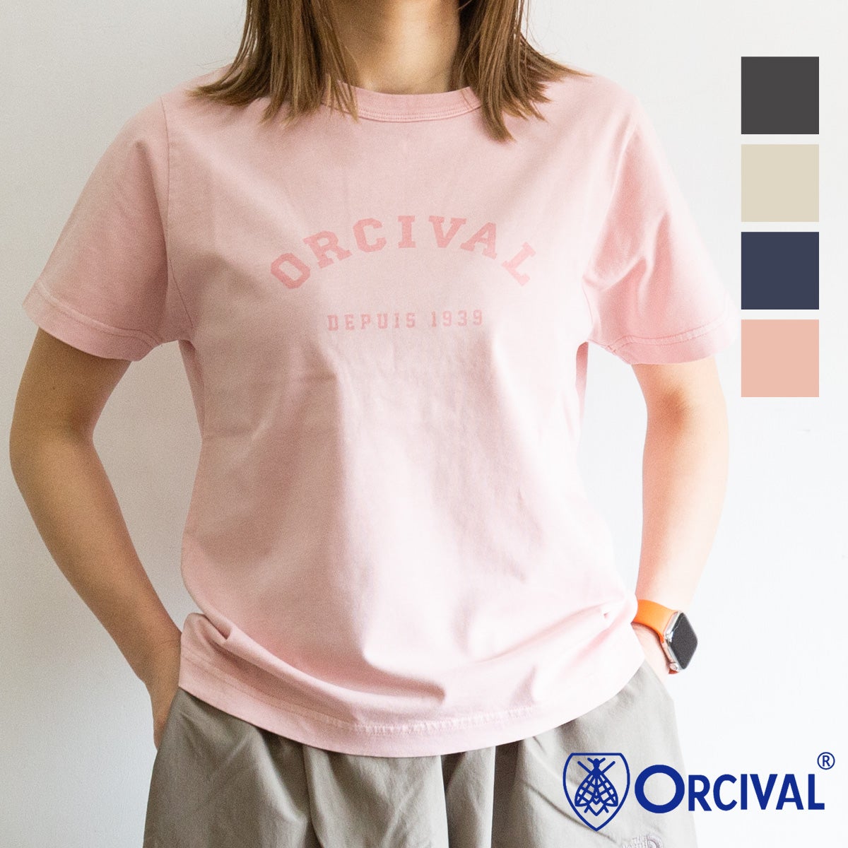 ORCIVAL オーシバル 】 COMPACT PRINT T-SHIRT ジャージー ニット