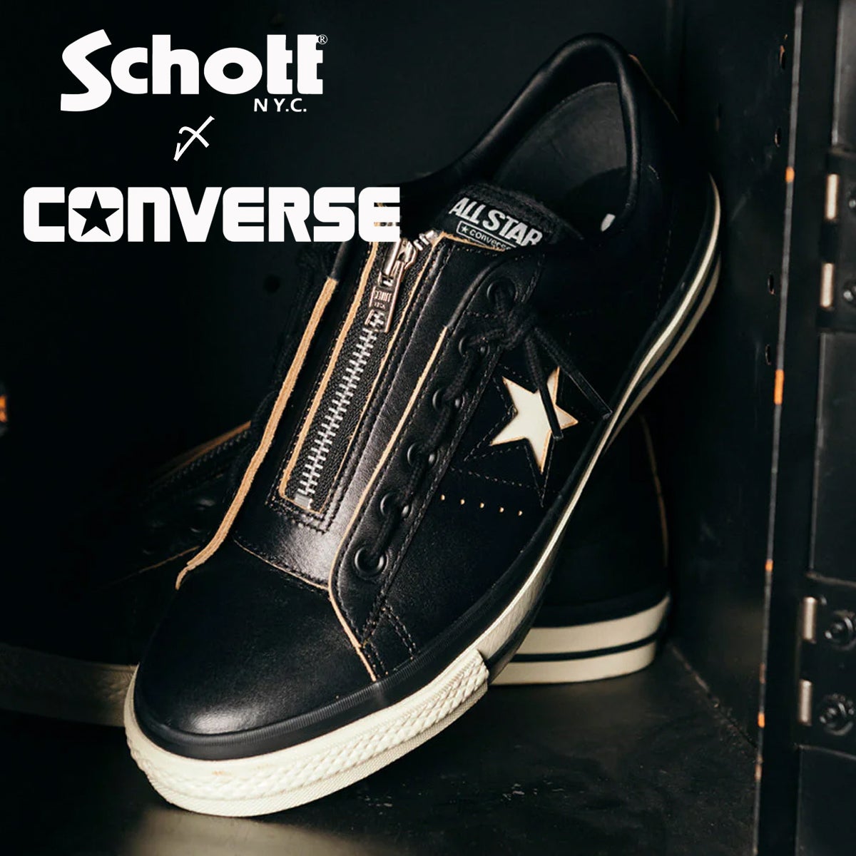 Schott × CONVERSE ショット × コンバース 】 ONE STAR Z Schott