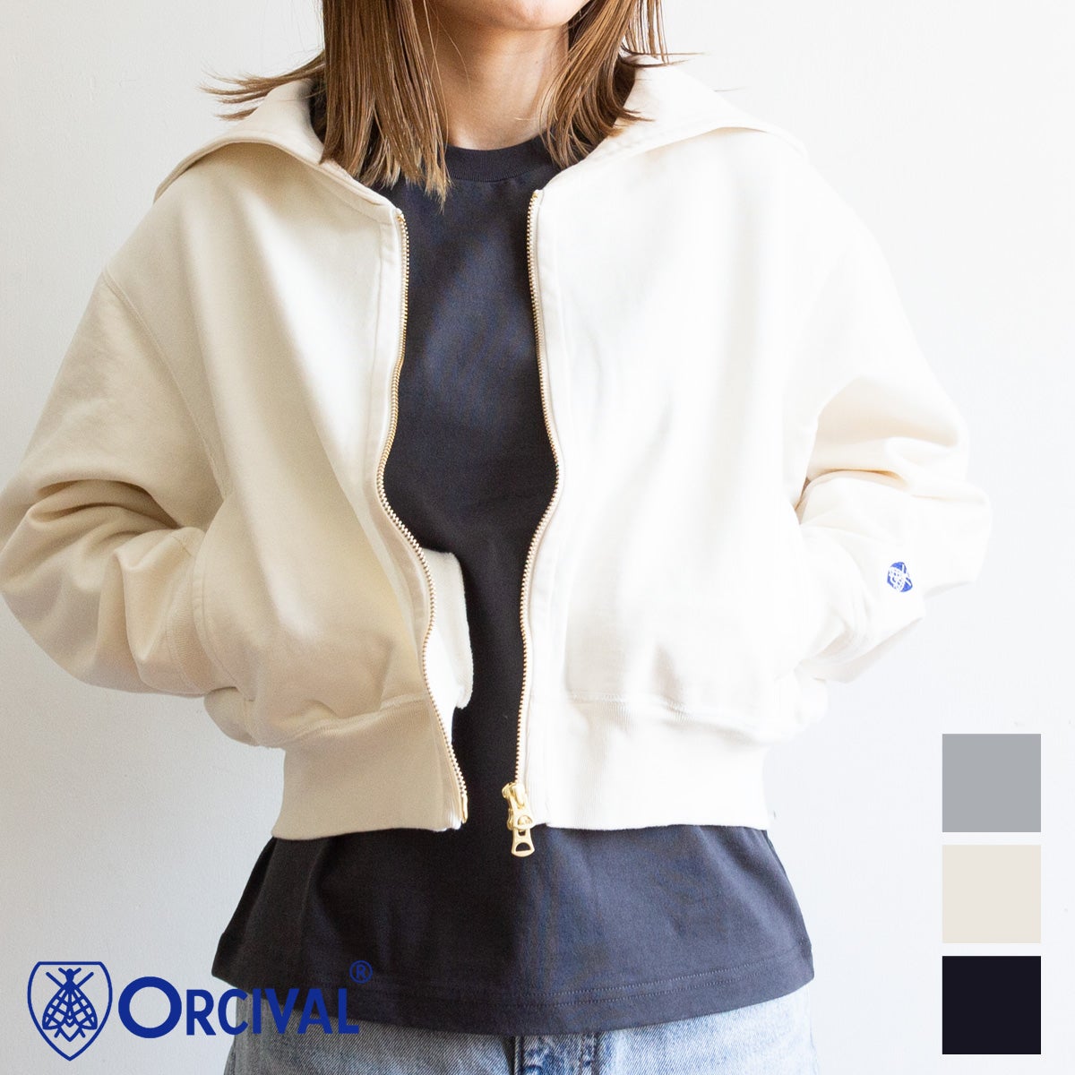 ORCIVAL オーシバル 】 ZIP SAILOR セーラーカラー ジップアップ