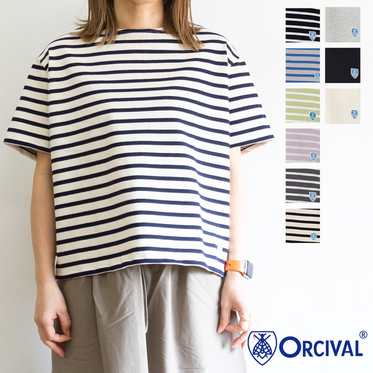 【インポート】 ジャングリーテイル　額入り ORCIVAL オーシバル 】 CREW NECK S/S P.O. コットンロード クルー