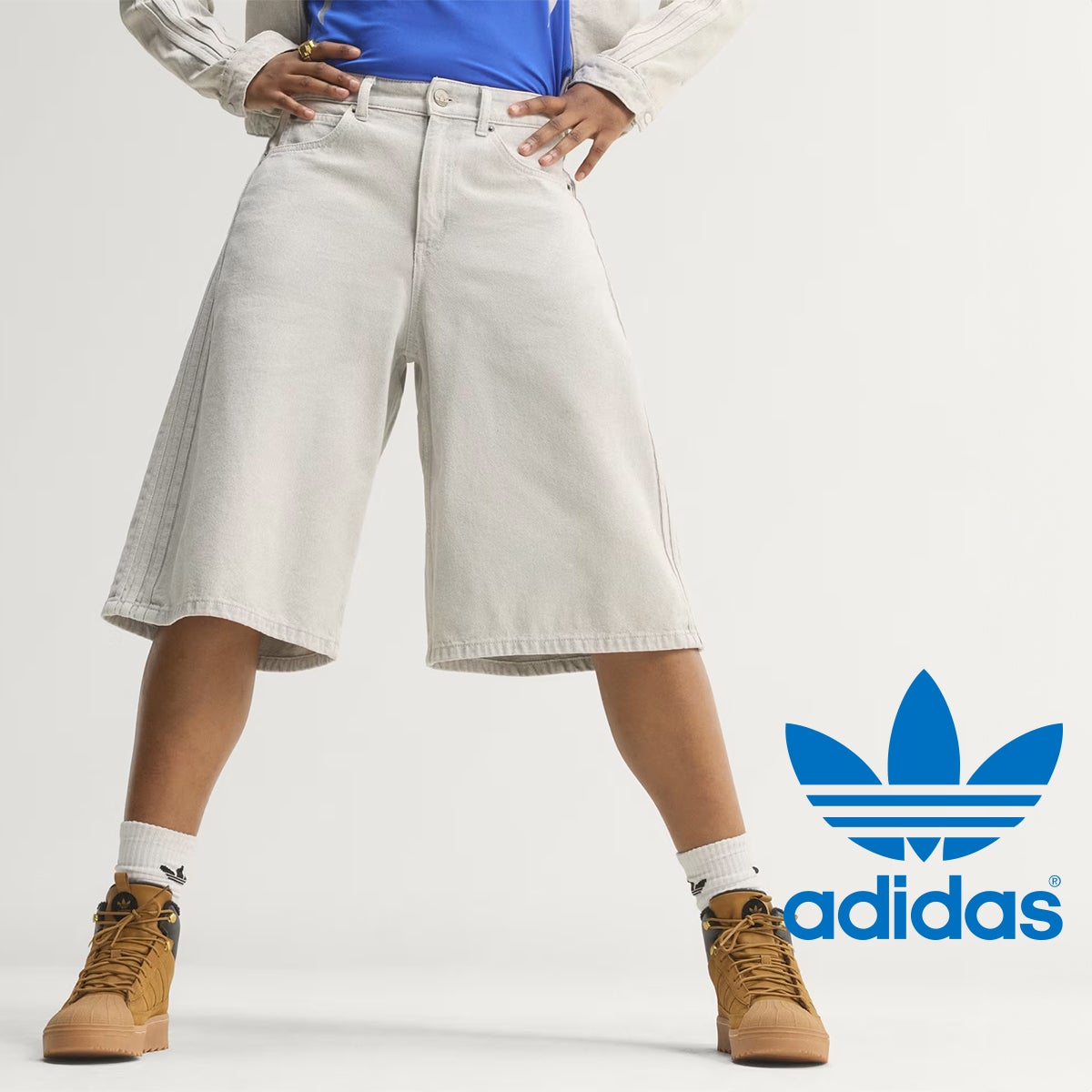 adidas Originals アディダス オリジナルス 】 FIREBIRD JORTS DENIM